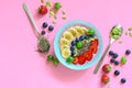 Berry smoothie bowl Royalty Free Stock Photo