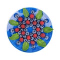 Berry spiral on the plate Royalty Free Stock Photo