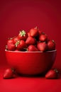 Organic freshness strawberry fresh background ripe fruit berry food healthy red Royalty Free Stock Photo