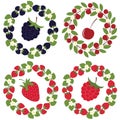 Berry wreath set