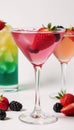 Berryinfused cocktail drink Royalty Free Stock Photo