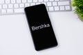 Bershka app logo on a smartphone screen.
