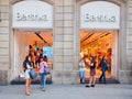 Bershka retail store in Barcelona, Spain