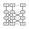 bert bidirectional encoder representations transformers line icon vector illustration