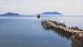 Berth for boats and boats.Black Sea. Royalty Free Stock Photo