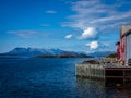 Berth in the countryside in the Norwegian fjords