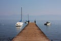 Berth on Tahoe lake Royalty Free Stock Photo