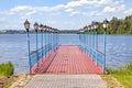 Berth  on the Valdai Lake Royalty Free Stock Photo