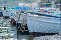 Berth nature beach water fisherman boat sea fishing pier tourism, concept landscape reflection for nobody for lake