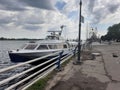 Berth with yachts Royalty Free Stock Photo