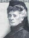 Bertha von Suttner portrait from Austrian money