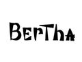 Bertha. Woman`s name. Hand drawn lettering