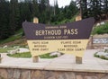 Berthoud Pass sign