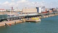 Berths of cargo port in Helsinki Royalty Free Stock Photo