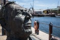 Bertie Reed Bust at V&A Waterfront, Cape Town Royalty Free Stock Photo