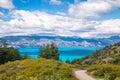 Bertran lake and mountains beautiful landscape, Chile, Patagonia, South America Royalty Free Stock Photo