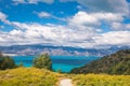 Bertran lake and mountains beautiful landscape, Chile, Patagonia, South America