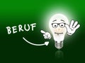 Beruf Bulb Lamp Energy Light green Royalty Free Stock Photo