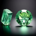 Beryl: A gemstone of subtle elegance, in colors like emerald green, aquamarine blue, and soft pink