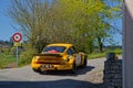 Porsche 911 during Tour Auto on Burgundy roads