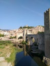 Besalou pont bridge spain city Royalty Free Stock Photo