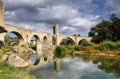 Besalu medieval village landscape