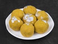 Besan Laddu Indian Traditional Sweet Food Royalty Free Stock Photo