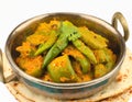 Indian lunch food Besan Mirchi