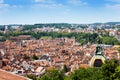 Besancon cityscape with St. Jean Cathedral dome