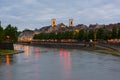 Besancon in a summer evening