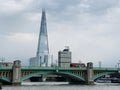 Southwark Bridge is an arch bridge in London, for traffic linking the district of Southwark and the City across the River Thames