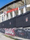 Besiktas Graffiti and Vodafone Park Royalty Free Stock Photo