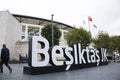 Besiktas sports club belongs to the great Inonu stadium. Sport club icon black eagle. It was founded in 1903.