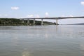 Beska Bridge on the Danube River in Vojvodina, Serbia