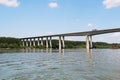 Beska Bridge on the Danube River in Vojvodina, Serbia