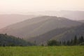 Beskydy mountains during summer evening