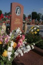 Beslan school memorial, where terrorist attack was in 2004