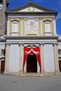 Besnate abstract in italy wall and church bell sunny