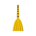 Besom icon, flat style