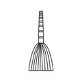 Besom icon, outline style
