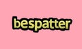 bespatter writing vector design on a pink background Royalty Free Stock Photo