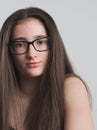 Bespectacled Teen Girl Royalty Free Stock Photo