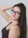 Bespectacled Teen Girl Royalty Free Stock Photo