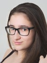 Bespectacled Teen Girl Royalty Free Stock Photo