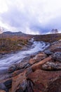 Bessa river near Besseggen in Jotunheim National Park in Norway Royalty Free Stock Photo