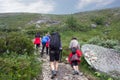 Besseggen, or Besseggi, is a mountain ridge in Innlandet county, Norway. The walk over Besseggen is one of the most popular