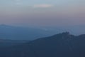 Bessie Rock and Wildfire Smoke at Sunset