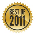 Best of 2011 Sticker Royalty Free Stock Photo