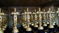 Best Actor Award Prize Trophies on Display Royalty Free Stock Photo