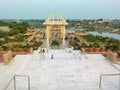 Best angle view of gadhada swamina city at top of the aksharpurushottam swaminarayan tempal.gadhada,gujrat,india.